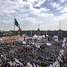 The National Palace of Mexico City. The Palacio Nacional is the presidential residence